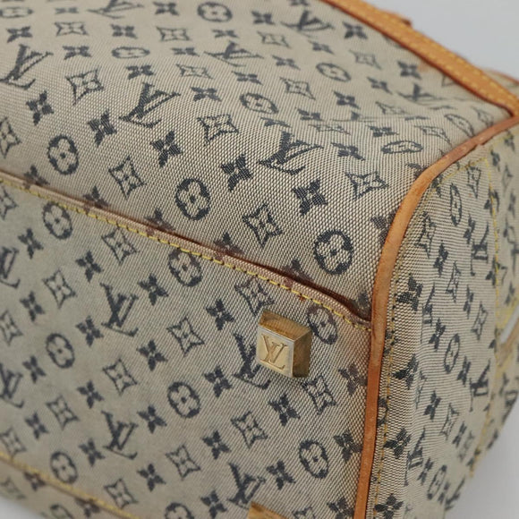 LOUIS VUITTON Monogram Mini Marie Hand Bag Blue M92003 LV Auth 119079