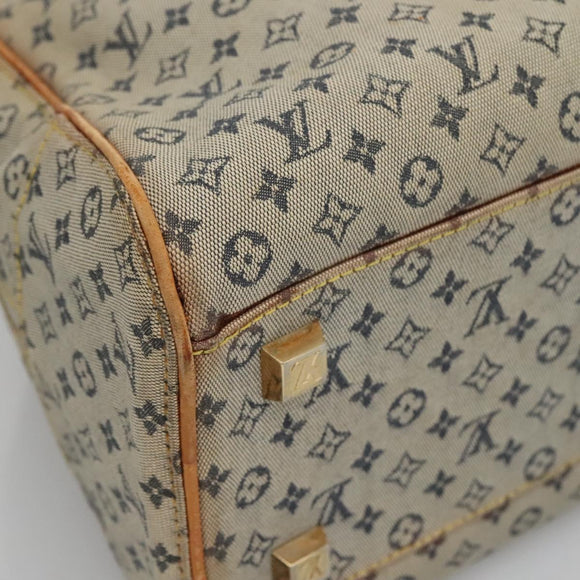 LOUIS VUITTON Monogram Mini Marie Hand Bag Blue M92003 LV Auth 119079