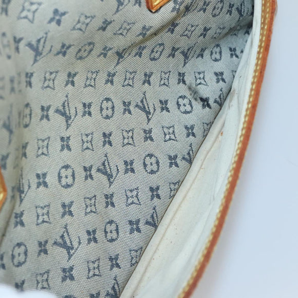 LOUIS VUITTON Monogram Mini Marie Hand Bag Blue M92003 LV Auth 119079