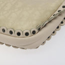 Christian Dior Trotter Canvas Shoulder Bag White Auth 119092-10