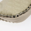 Christian Dior Trotter Canvas Shoulder Bag White Auth 119092-13