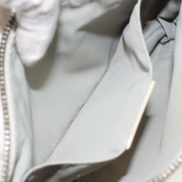 Christian Dior Trotter Canvas Shoulder Bag White Auth 119092