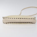Christian Dior Trotter Canvas Shoulder Bag White Auth 119092-9