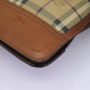 BURBERRY Nova Check Shoulder Bag PVC Beige Auth 119094-9