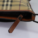 BURBERRY Nova Check Shoulder Bag PVC Beige Auth 119094-10