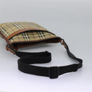 BURBERRY Nova Check Shoulder Bag PVC Beige Auth 119094-7