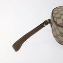 GUCCI GG Supreme Web Sherry Line Clutch Bag PVC Beige Gold 89 01 034 Auth 119132-8