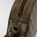 GUCCI GG Supreme Web Sherry Line Clutch Bag PVC Beige Gold 89 01 034 Auth 119132-9