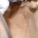 GUCCI GG Supreme Web Sherry Line Clutch Bag PVC Beige Gold 89 01 034 Auth 119132-19