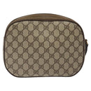 GUCCI GG Supreme Web Sherry Line Clutch Bag PVC Beige Gold 89 01 034 Auth 119132-2