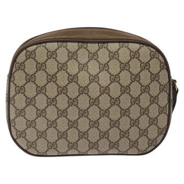 GUCCI GG Supreme Web Sherry Line Clutch Bag PVC Beige Gold 89 01 034 Auth 119132 - 0