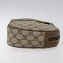 GUCCI GG Supreme Web Sherry Line Clutch Bag PVC Beige Gold 89 01 034 Auth 119132-3