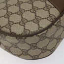 GUCCI GG Supreme Web Sherry Line Clutch Bag PVC Beige Gold 89 01 034 Auth 119132-14