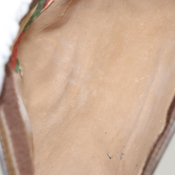 GUCCI GG Supreme Web Sherry Line Clutch Bag PVC Beige 89 01 032 Auth 119134