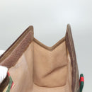 GUCCI GG Supreme Web Sherry Line Clutch Bag PVC Beige 89 01 032 Auth 119134-11