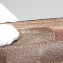 GUCCI GG Supreme Web Sherry Line Clutch Bag PVC Beige 89 01 032 Auth 119134-12