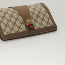 GUCCI GG Supreme Web Sherry Line Clutch Bag PVC Beige 89 01 032 Auth 119134-5