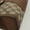 GUCCI GG Supreme Web Sherry Line Clutch Bag PVC Beige 89 01 032 Auth 119134-7