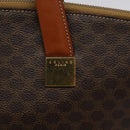 CELINE Macadam Canvas Hand Bag PVC Leather Brown Gold Auth 119138-18
