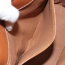 CELINE Macadam Canvas Hand Bag PVC Leather Brown Gold Auth 119138-22