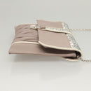 Miu Miu Matelasse Chain Shoulder Bag Leather Pink Auth 119144-3