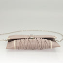Miu Miu Matelasse Chain Shoulder Bag Leather Pink Auth 119144-5