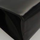 Salvatore Ferragamo Hand Bag Enamel Black Auth 119146-9
