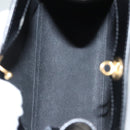 Salvatore Ferragamo Hand Bag Enamel Black Auth 119146-11