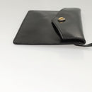 Salvatore Ferragamo Hand Bag Enamel Black Auth 119146-21