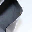 Salvatore Ferragamo Hand Bag Enamel Black Auth 119146-25