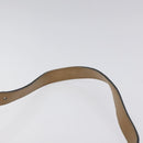 Christian Dior Honeycomb Canvas Shoulder Bag PVC Black Gold Auth 119149-8