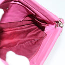 Miu Miu Matelasse Bijoux Hand Bag Leather 2way Pink Silver Auth 119162-19