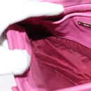 Miu Miu Matelasse Bijoux Hand Bag Leather 2way Pink Silver Auth 119162-20