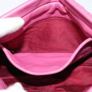 Miu Miu Matelasse Bijoux Hand Bag Leather 2way Pink Silver Auth 119162-21