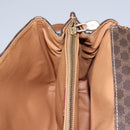 CELINE Macadam Canvas Shoulder Bag PVC Leather Brown Gold Auth 119165-22