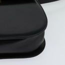 Salvatore Ferragamo Gancini Hand Bag Leather 2way Black Gold Auth 119166-16
