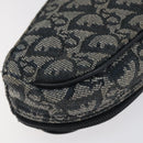 Christian Dior Trotter Canvas Pouch Navy Auth 119182-16