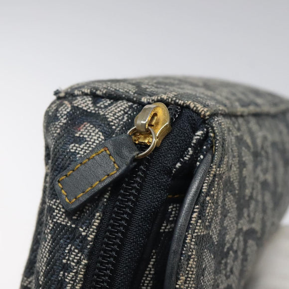 Christian Dior Trotter Canvas Pouch Navy Auth 119182