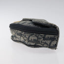 Christian Dior Trotter Canvas Pouch Navy Auth 119182-3