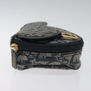 Christian Dior Trotter Canvas Pouch Navy Auth 119182-4