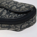 Christian Dior Trotter Canvas Pouch Navy Auth 119182-7