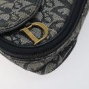 Christian Dior Trotter Canvas Pouch Navy Auth 119182-14