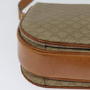 CELINE Macadam Canvas Shoulder Bag PVC Beige Gold Auth 119185-17