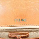 CELINE Macadam Canvas Shoulder Bag PVC Beige Gold Auth 119185-19