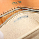 CELINE Macadam Canvas Shoulder Bag PVC Beige Gold Auth 119185-12