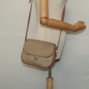 CELINE Macadam Canvas Shoulder Bag PVC Beige Gold Auth 119185-24