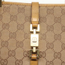 GUCCI GG Canvas Jackie Shoulder Bag Beige Gold 002 1073 3444 Auth 119187-17