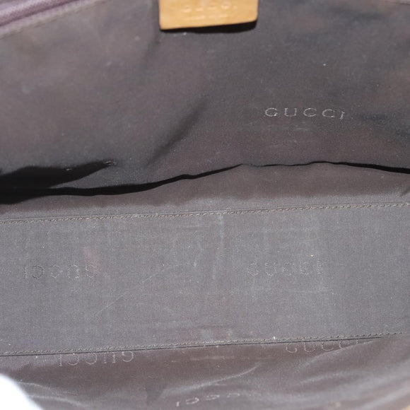 GUCCI GG Canvas Jackie Shoulder Bag Beige Gold 002 1073 3444 Auth 119187