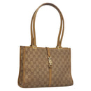 GUCCI GG Canvas Jackie Shoulder Bag Beige Gold 002 1073 3444 Auth 119187-1