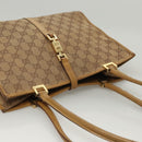 GUCCI GG Canvas Jackie Shoulder Bag Beige Gold 002 1073 3444 Auth 119187-6